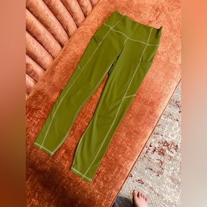 Fabletics pure luxe green workout tights